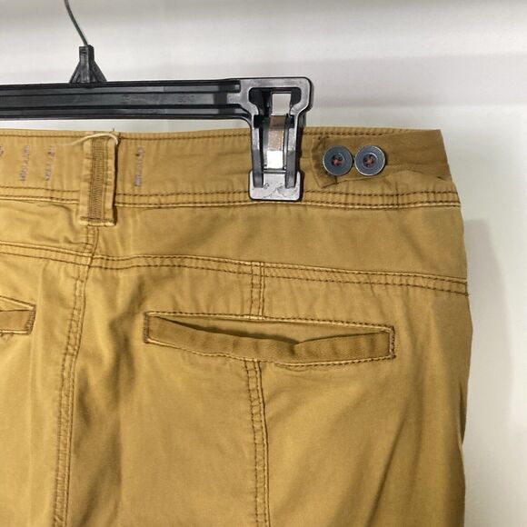 Anthropologie x Hei Hei Mustard Yellow Darby Moto Stretch Boho Pants Size 26 / 4 - Picture 4 of 10